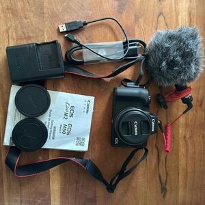 Canon EOS M50 Black Camera with Accessories